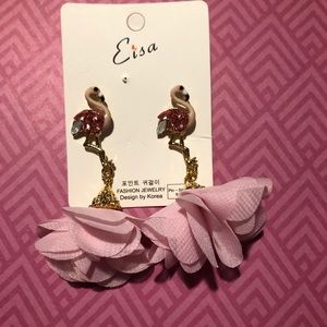 Flamingo earrings